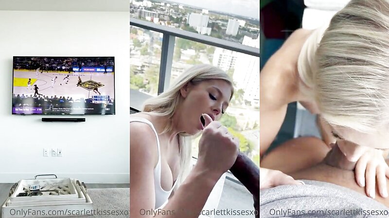 ScarlettKissesXO Sexy Balcony Blowjob Sex Tape