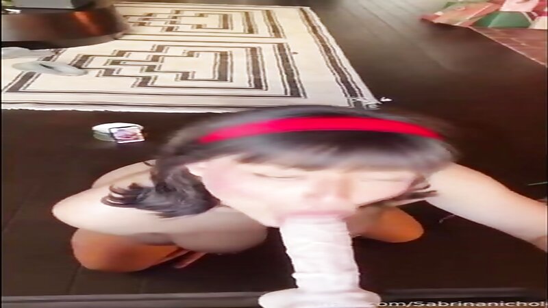 Sabrina Nichole Christmas Dildo Fuck and Blowjob