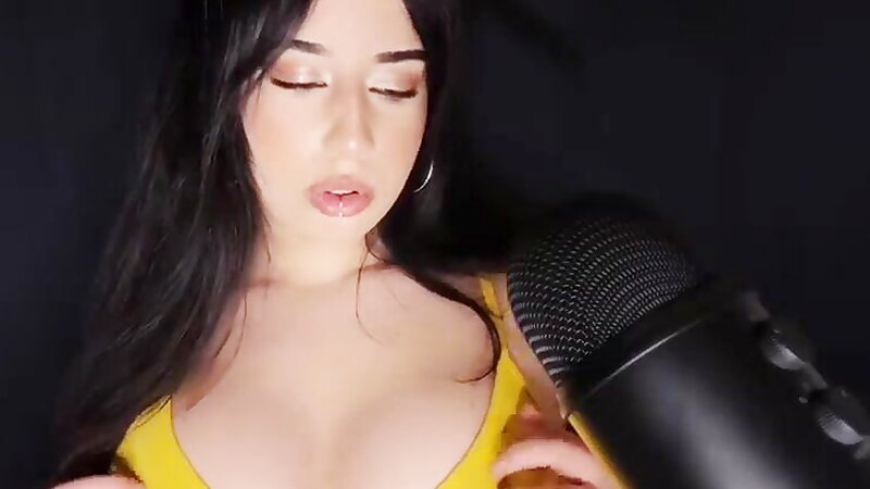 Shiny Bra Scratching in Lingerie ASMR