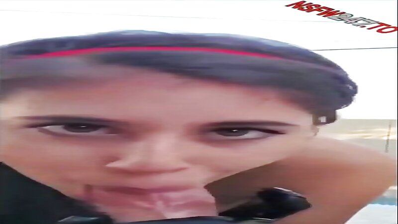 Violet Summers Outdoor Blowjob and Cum in Mouth