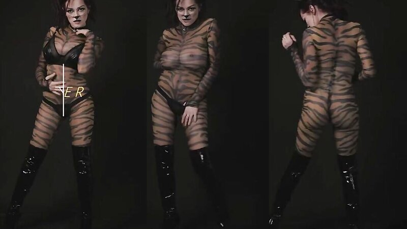 Tessa Fowler See Through Halloween Costume Stripteasing