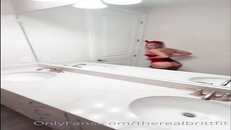 TheRealBrittFit Horny Halloween Riding a Cock