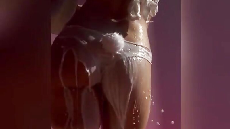 Trixy Blue Dancing in Nude Lingerie