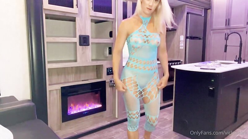 Vicky Stark Sexy Sheer Dress Try On
