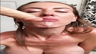 Violet Kolesnik Blowjob Dildo Deepthroat Video
