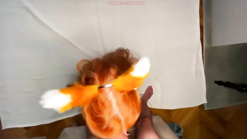 Redhead Girl Erotic Blowjob and Sucking action