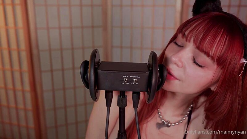 MaimyNyan ASMR Cat Ear Licking and Teasing