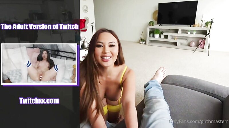 Exotic Asian Girl Playing with Toys and Having Fun