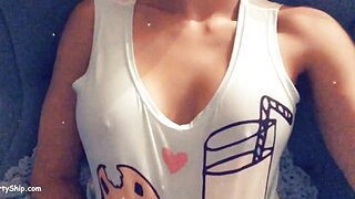 CinCinBear Snapchat Boobs Play Tease