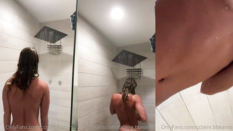 Claire Stone Naked Shower Fun
