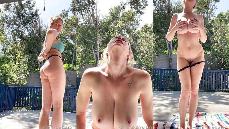 Diora Baird Nude Tanning