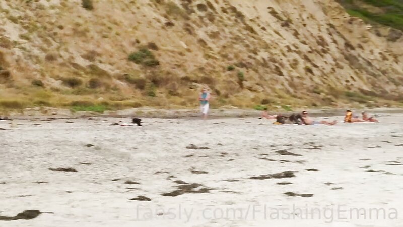 Ellie James Lesbian Action at The Beach