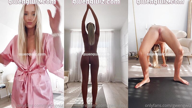GwenGwiz Nude Yoga Session