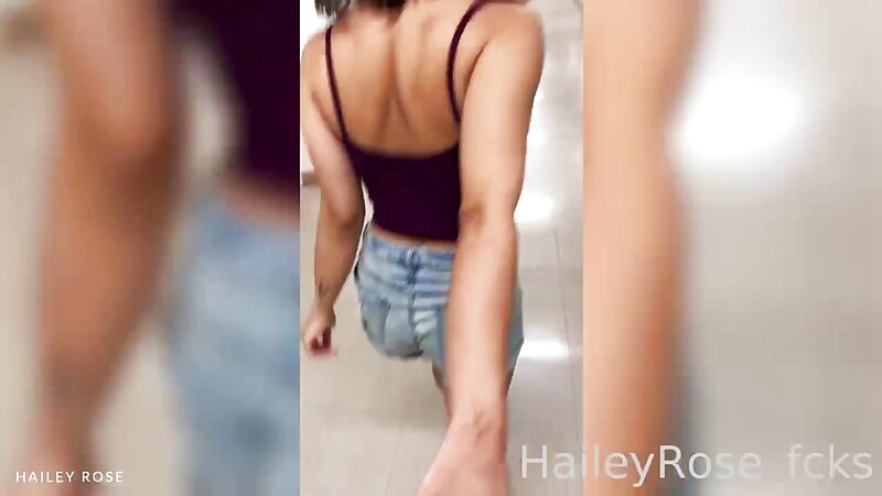 Hailey Rose Bathroom Cum and Sex Tape