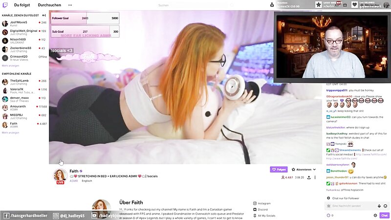 Faith June ASMR Ear Licking Session