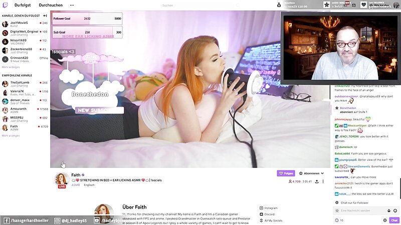 Faith June ASMR Ear Licking Session