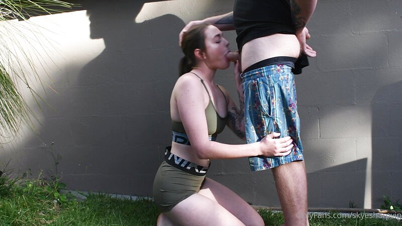 Skye Sharp VIP Hidden Blowjob on Friend
