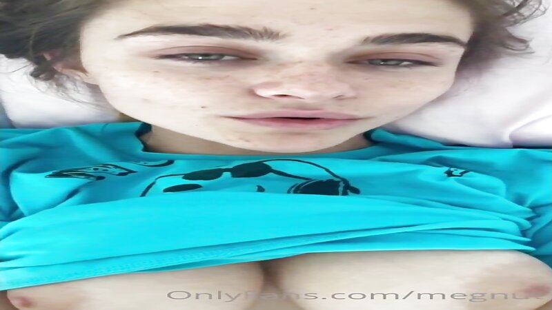 Megnutt02 Topless and Teasing on Bed
