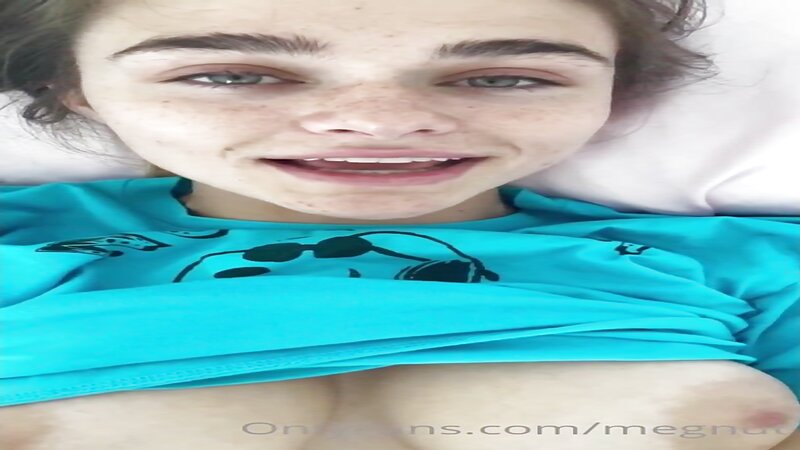 Megnutt02 Topless and Teasing on Bed