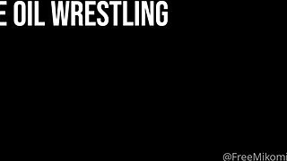 Mikomi Hokina Nude Lesbian Oil Wrestling Video Leaked