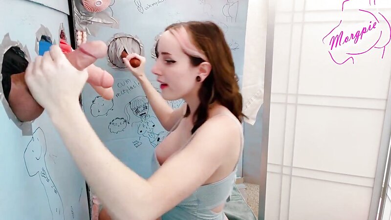 Morgpie Sloppy Blowjob with a Dildo
