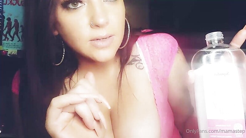 Mama Step Naked Boobs Massage and ASMR Fun