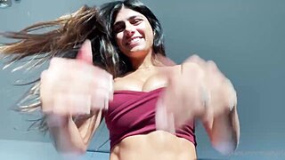 Mia Khalifa Big Tits Close Up Teasing Video Leaked