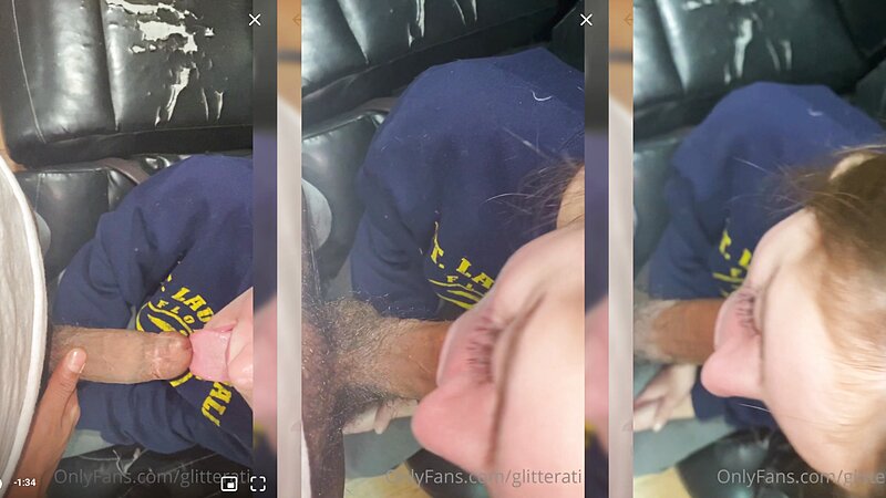 Gracie Valentino Sloppy Blowjob on a Black Cock