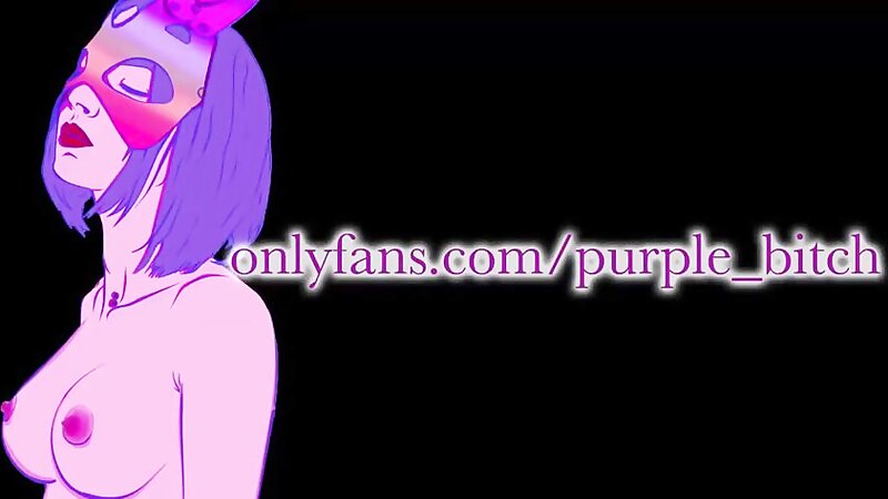 Purple Bitch Horny Threesome Ffm and Fucking