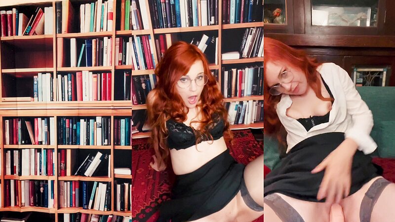 Olive Wood Public Librarian Naked and Horny