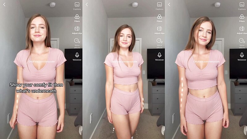 Daisycutie Big Boobs Stripping and Nude Fun