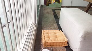 Stella Barey Balcony Dildo Squirt Video Leaked