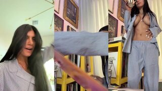 Mia Khalifa Morning Strip Tease PPV Video Leaked