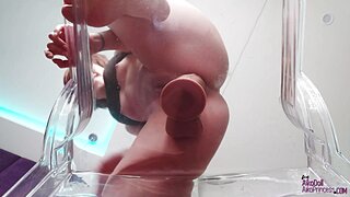 AsianDreamX AikoMoe Clear Chair Squirting Dildo Video