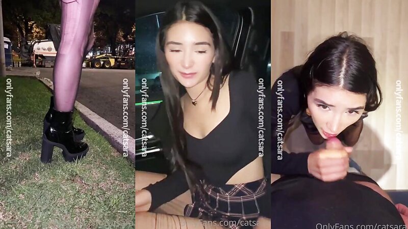 Catsara Giving Blowjob and Cum in Mouth to Uber Driver