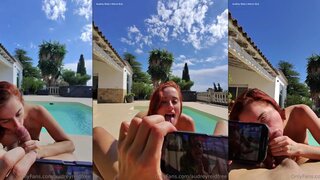 Audrey Reid Gives Blowjob While BF Keeps Recording