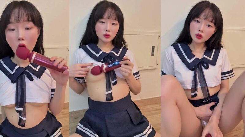 하잉 Sailor Look High-Frequency Wave Test Blowjob ASMR