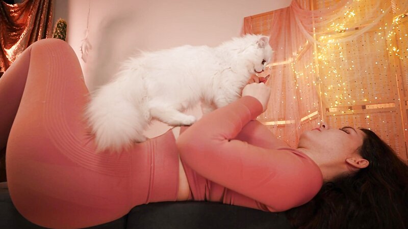 KittyKlaw ASMR Ear Licking Roleplay with Cat