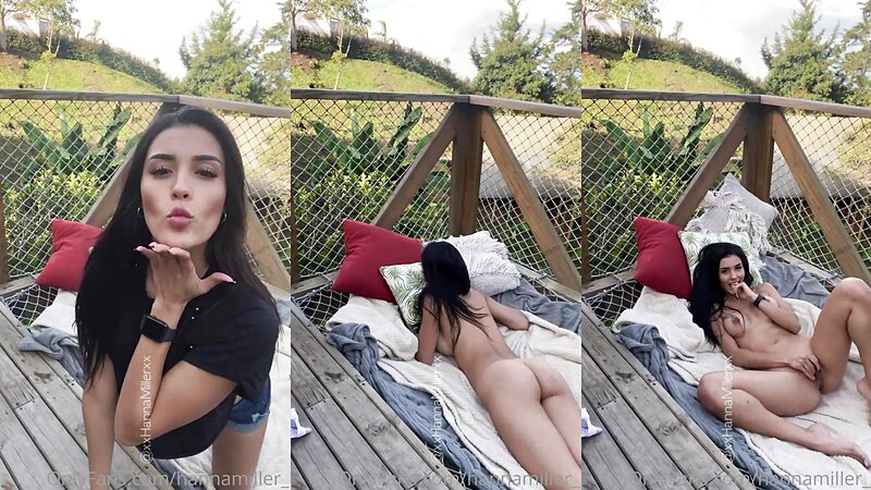 Hanna Miller Outdoor Masturbation