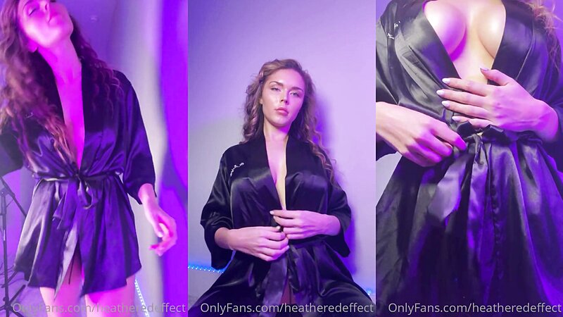 Heatheredeffect Topless in Night Gown Tease