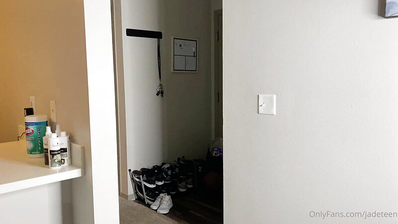 JadeTeen Caught Naked and Watching Porn