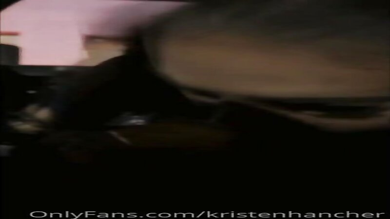 Kristen Hancher Sloppy Car Blowjob