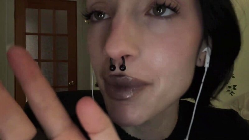 SleepGirlASMR 50 French Countdown Kisses with Hand Movements and Mouth Sounds