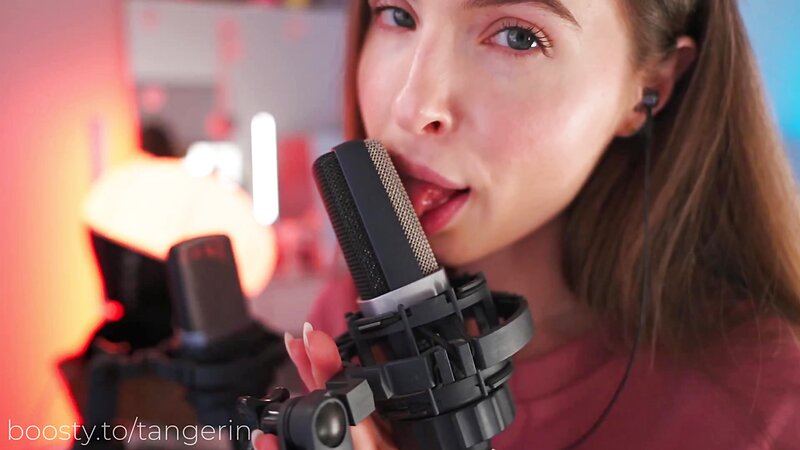 Tangerin BBW ASMR Soft Close Ear Licking and Kisses