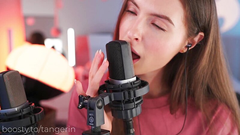 Tangerin BBW ASMR Soft Close Ear Licking and Kisses