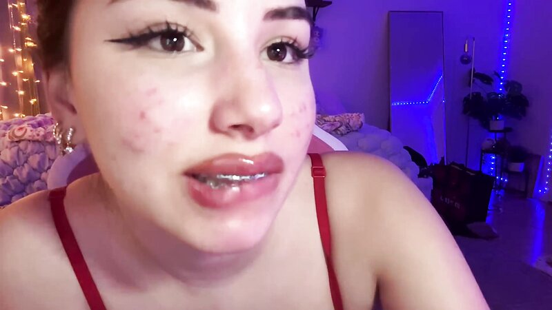 Wahonay ASMR - Lens Licking In Red Bra