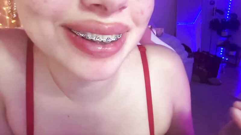 Wahonay ASMR - Lens Licking In Red Bra