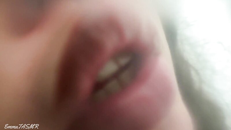 EmmaTASMR ASMR Roleplay with Actual Lens Licking, Wet Kisses, and Intimate Mouth Sounds