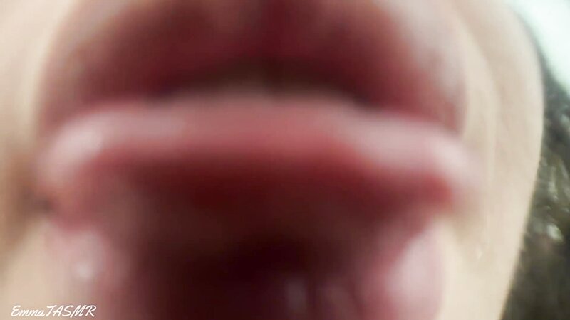 EmmaTASMR ASMR Roleplay with Actual Lens Licking, Wet Kisses, and Intimate Mouth Sounds