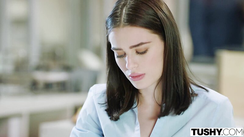 Lana Rhoades Double Penetration with Big Cocks in Threesome Anal Scene